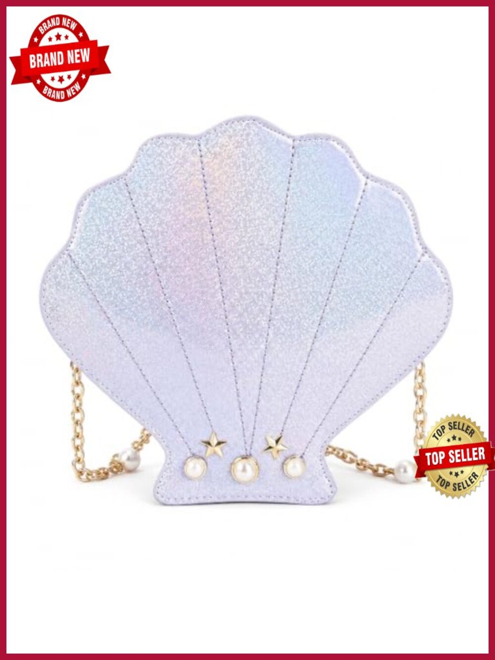 Novelty 3D Crab Crossbody Bag PU Faux Leather Detachable Shoulder Bag